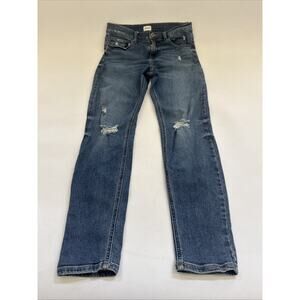 Womens‎ SNEAK PEEK Jeans Mid Rise Distressed BOHO Y2K Size 9 Waist 29